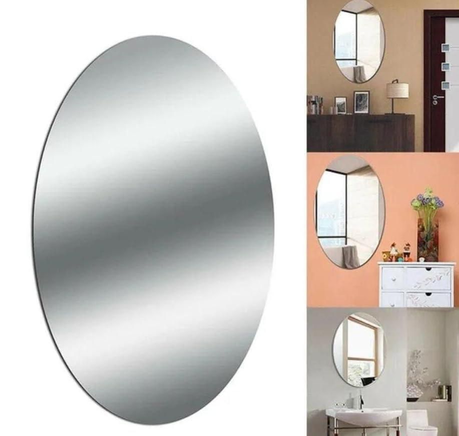 Mirror Sticker for Wall ( Oval + Rectangular ) Buy 1 Get 1 Free🪞