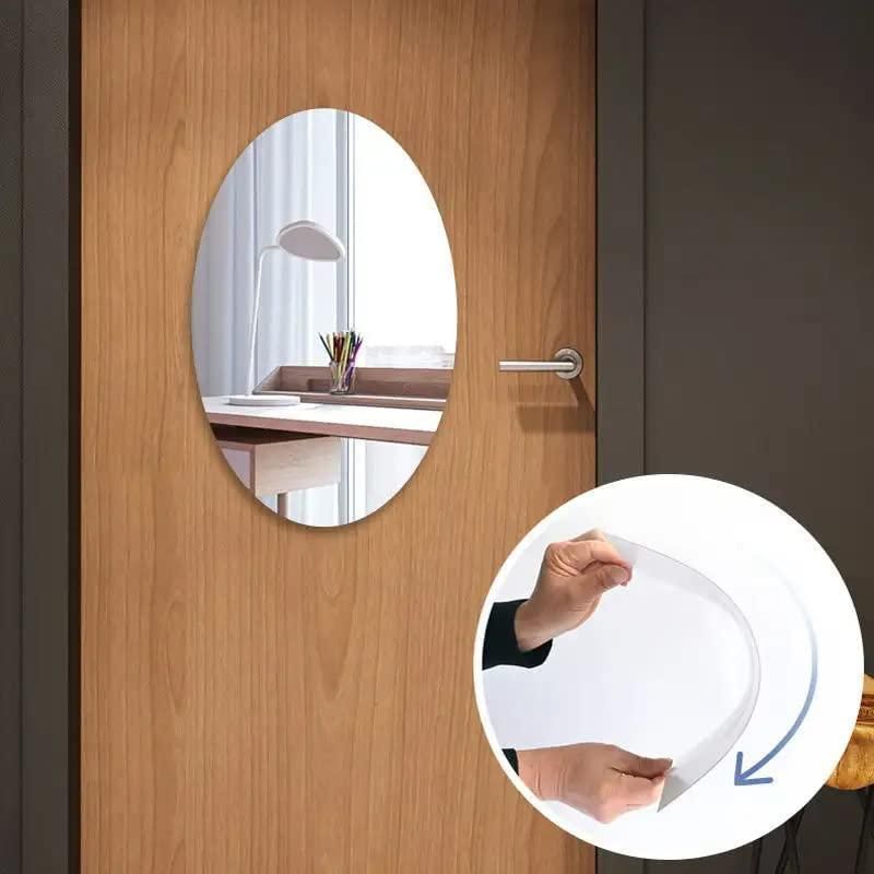 Mirror Sticker for Wall ( Oval + Rectangular ) Buy 1 Get 1 Free🪞