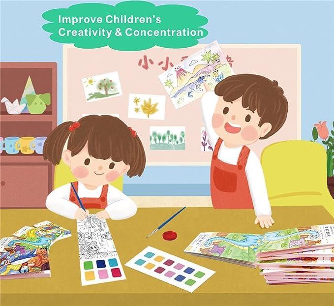 Kids Coloring Doodle Drawing Magic Water Book (pack of 1)